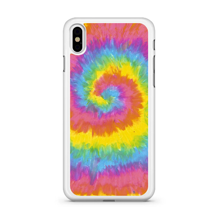 Pastel Rainbow Tye Die iPhone Xs Case