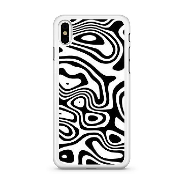 Abstract Black and White Background iPhone Xs Case