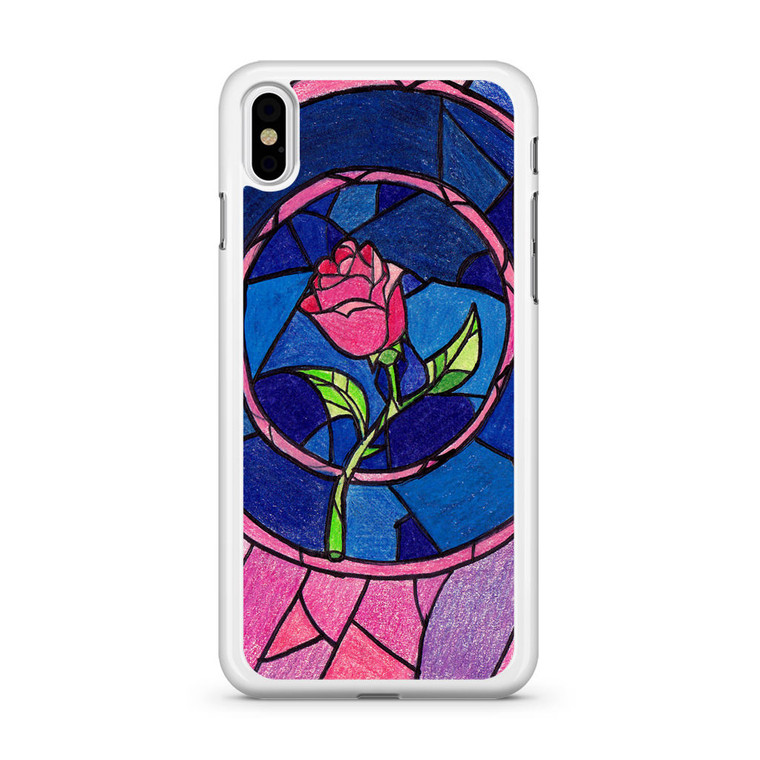 Beauty and The Beast Rose Flower iPhone Xs Case