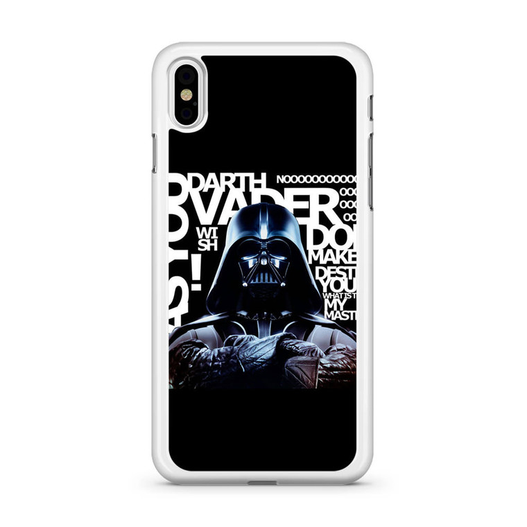 Star Wars Darth Vader Quotes iPhone Xs Case