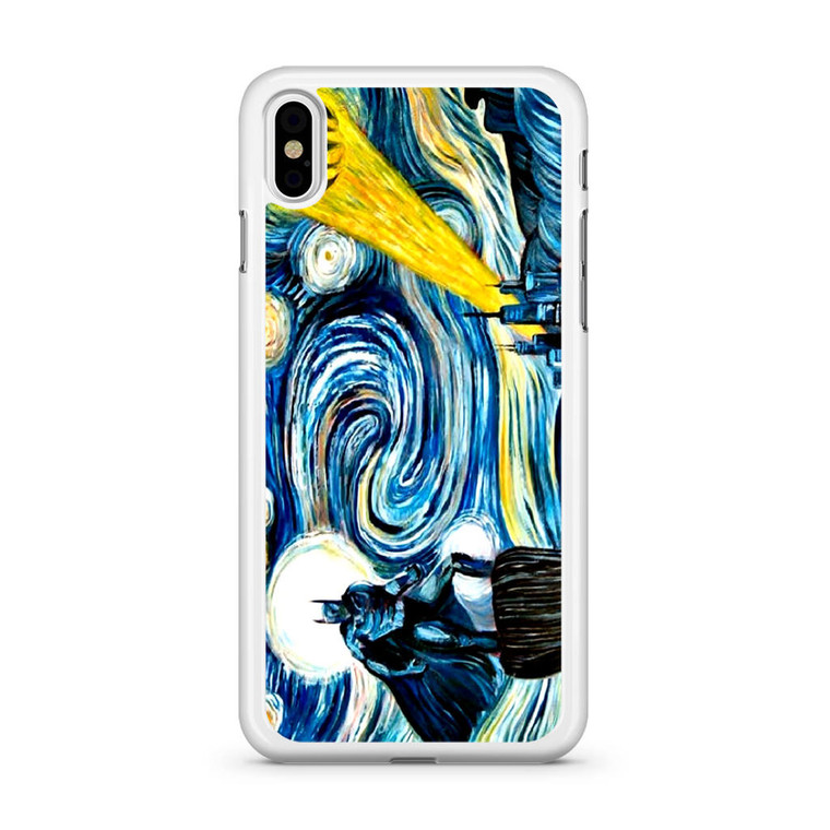 Batman Van Gogh Starry Night iPhone Xs Case