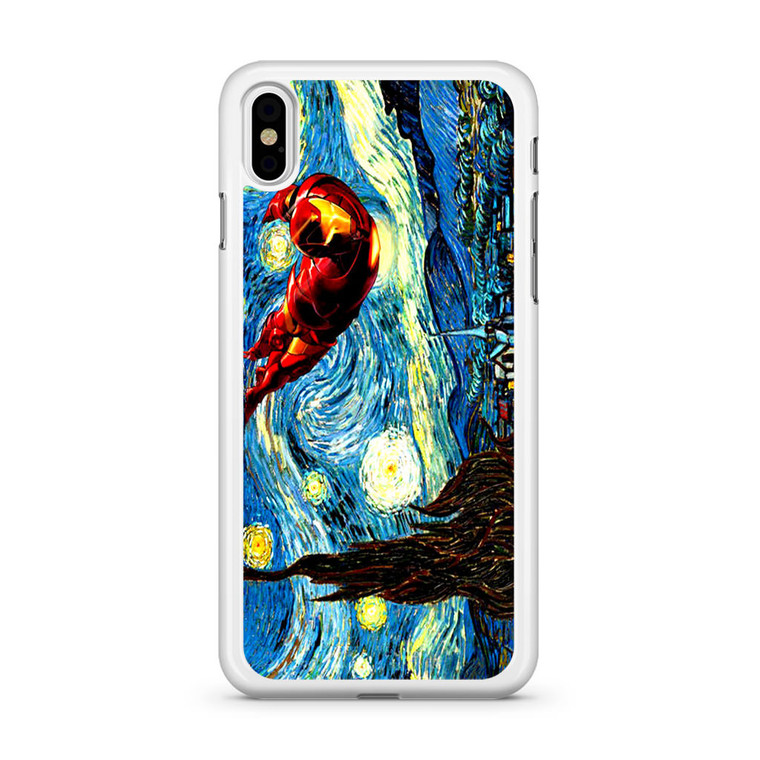 Iron Man Starry Night iPhone Xs Case