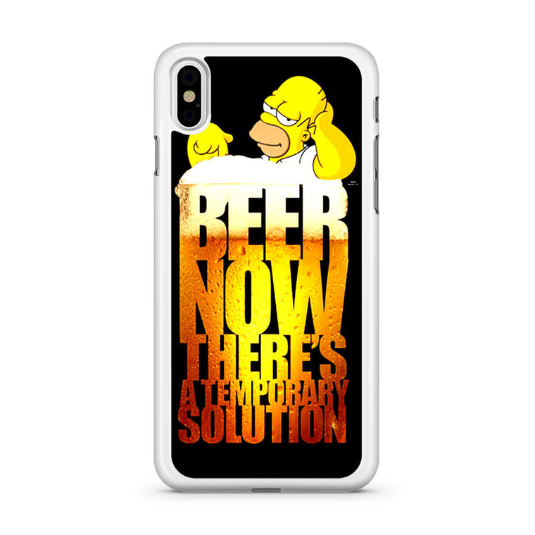 The Simpsons Poster Beer iPhone Xs Case