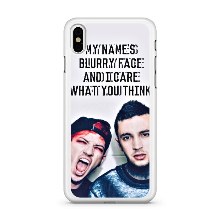 Twenty One Pilots My Name Blurryface iPhone Xs Case