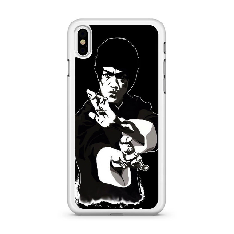 Bruce Lee Minimal Dark iPhone Xs Case