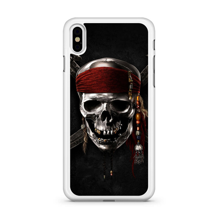 Pirates of Carribean Skull Logo iPhone Xs Case