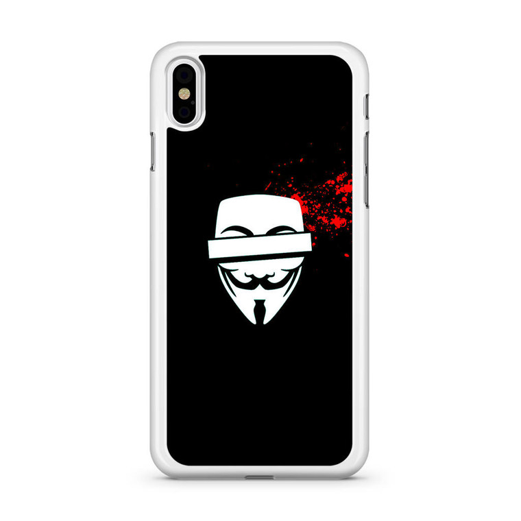 Anonymous Blood Splashes iPhone Xs Case