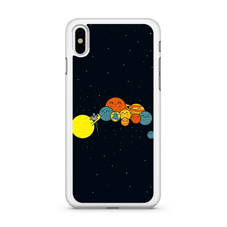 Planet Cute Illustration iPhone Xs Case