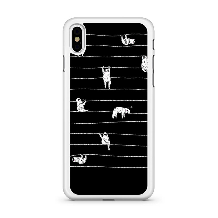Sloth Stripes iPhone Xs Case