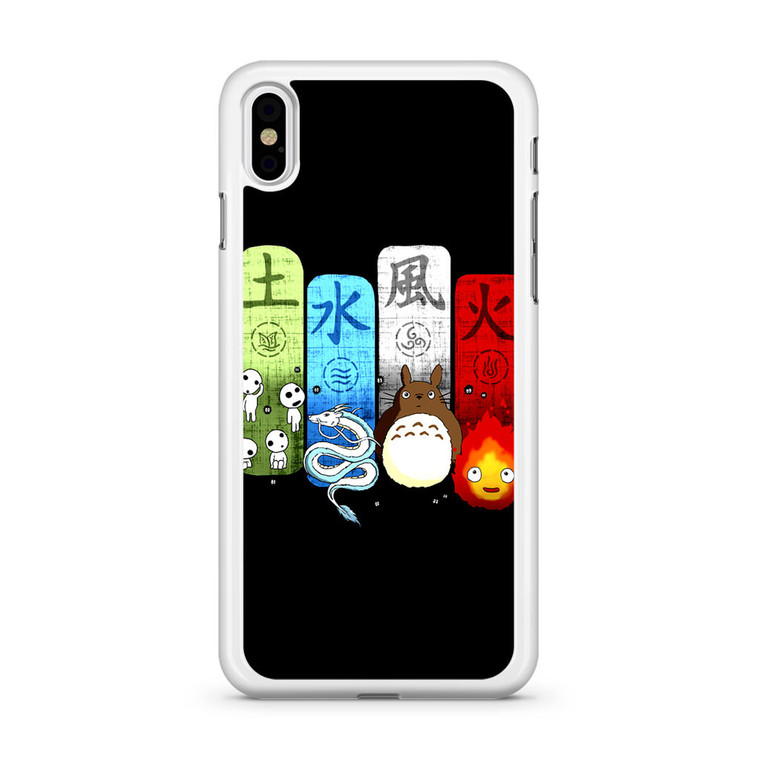 Studio Ghibli Elemental Charms iPhone Xs Case