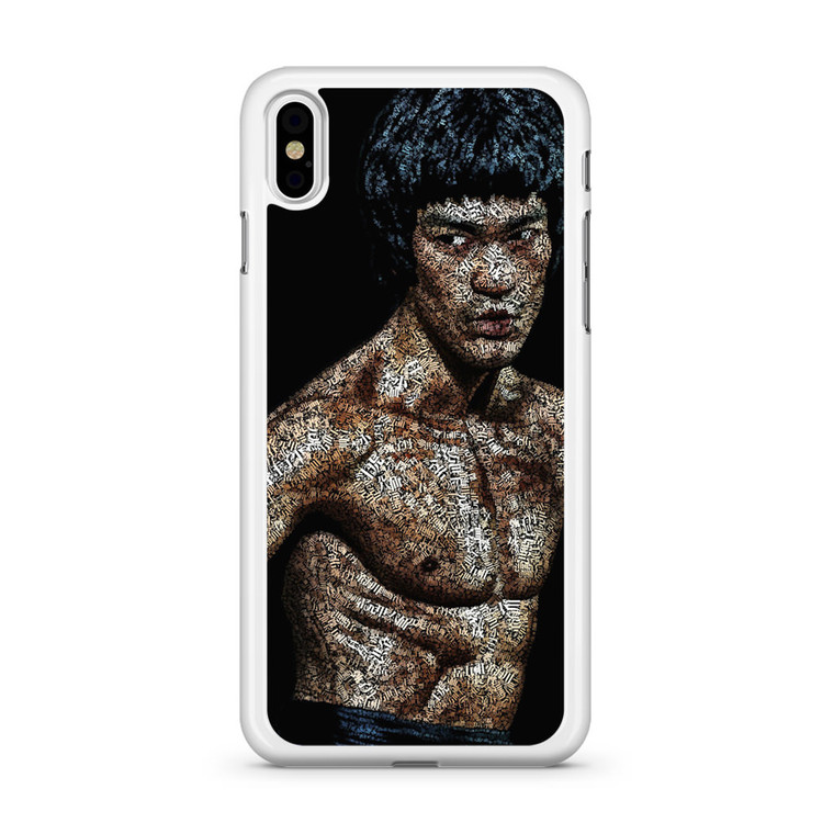 Bruce Lee Typograph iPhone Xs Case