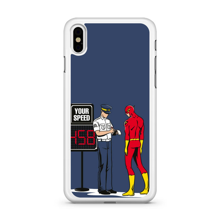 The Flash And The Cop iPhone Xs Case