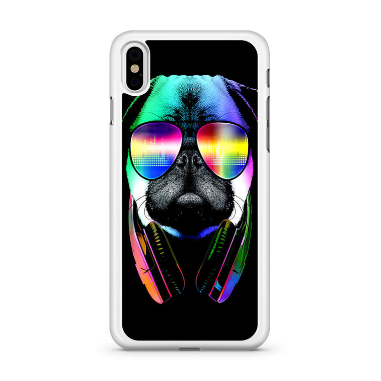 Music Lover Pug V iPhone Xs Case