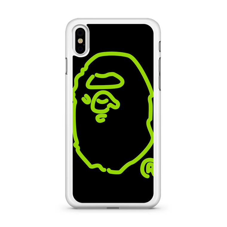 Neon Bape iPhone Xs Case