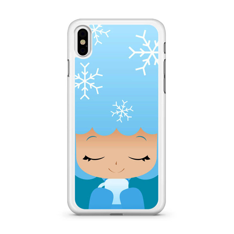 Winter Afro Girl iPhone Xs Case