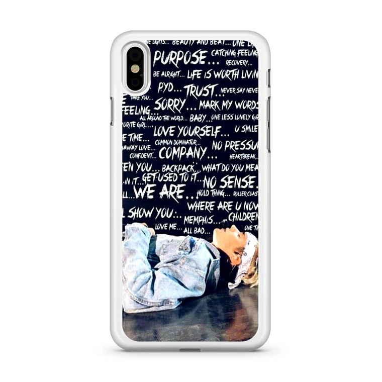 Justin Bieber Purpose Tour iPhone Xs Case