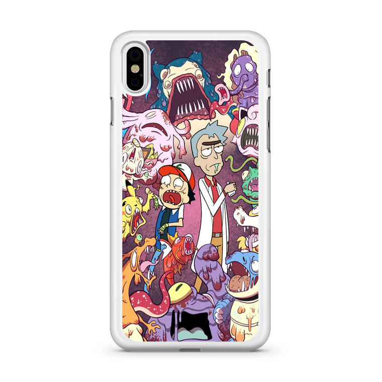 Rick And Morty Pokemon1 iPhone Xs Case