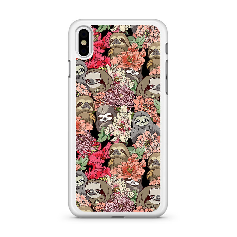 Because Sloth Flower iPhone Xs Case