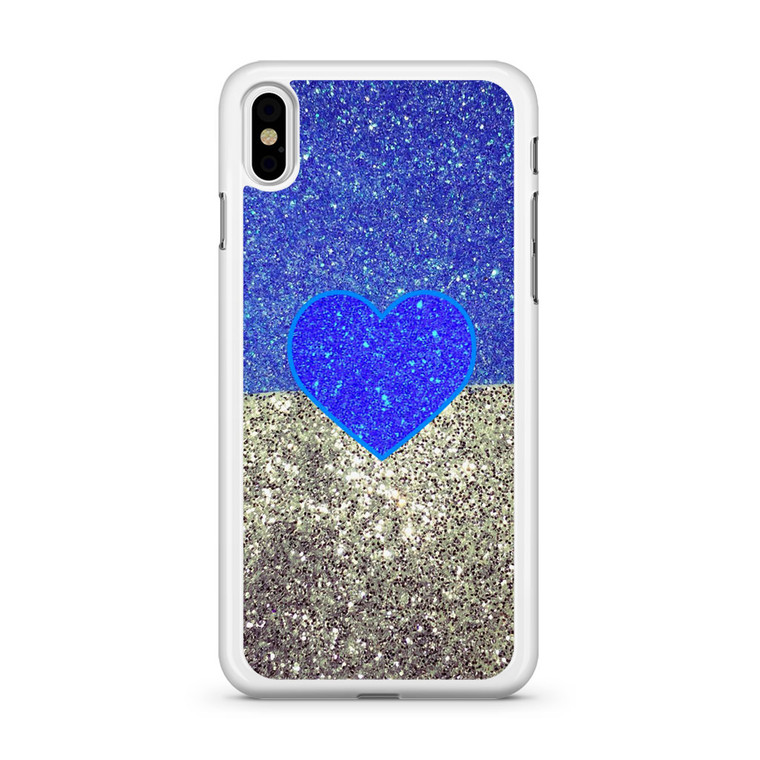 Love Glitter iPhone Xs Case