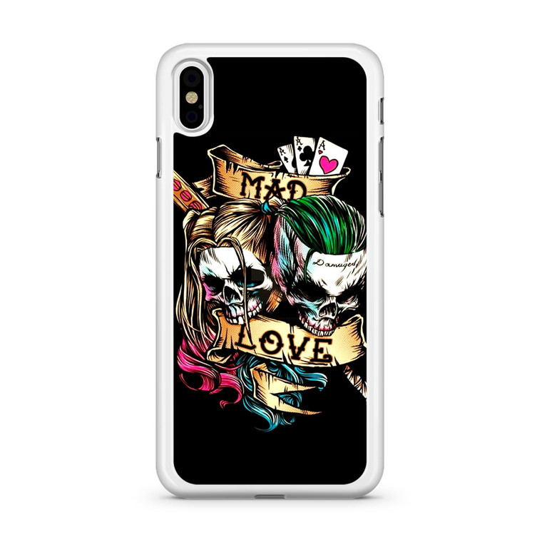 Mad Love Of Harley Quinn And Joker iPhone Xs Case