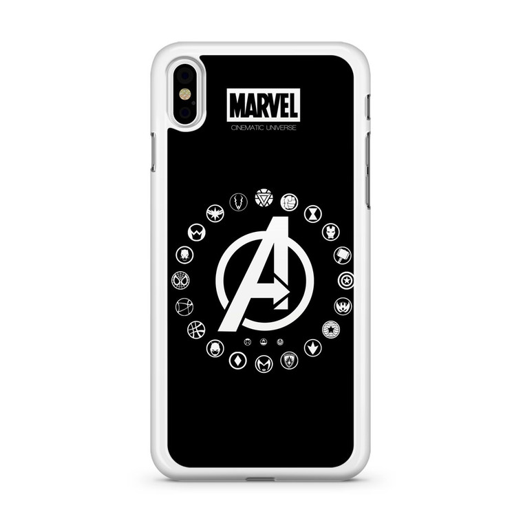 Marvel Universe Logo iPhone Xs Case