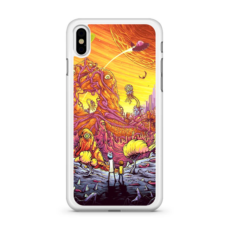 Rick and Morty Alien Planet iPhone Xs Case