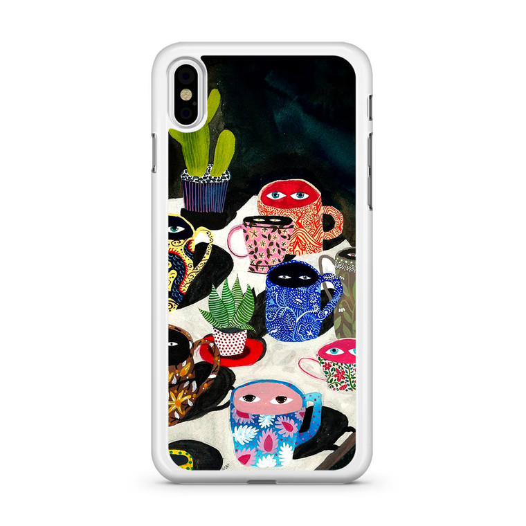 Suspicious mugs iPhone Xs Case