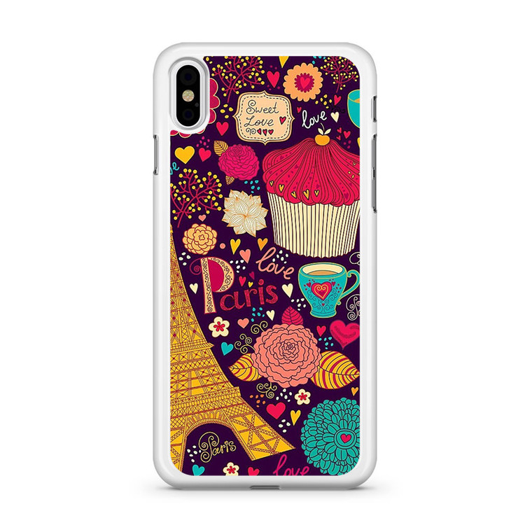 Vintage Love In Paris iPhone XS Max Case