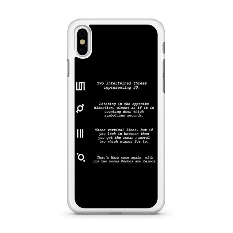30 Second to Mars Symbol Definition iPhone XS Max Case