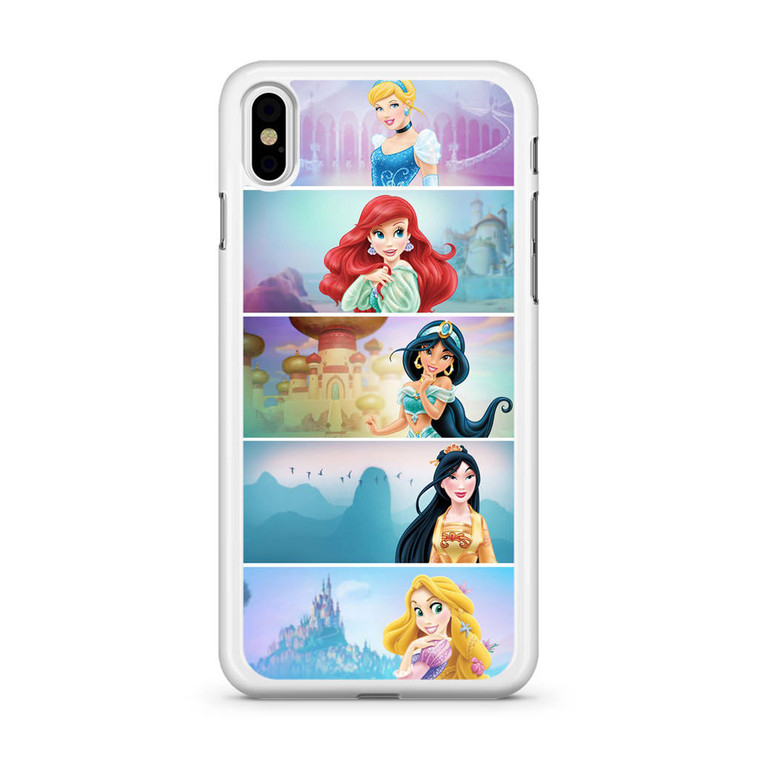 Disney Cinderella Ariel Jasmine Pocahontas Rapunzel iPhone XS Max Case