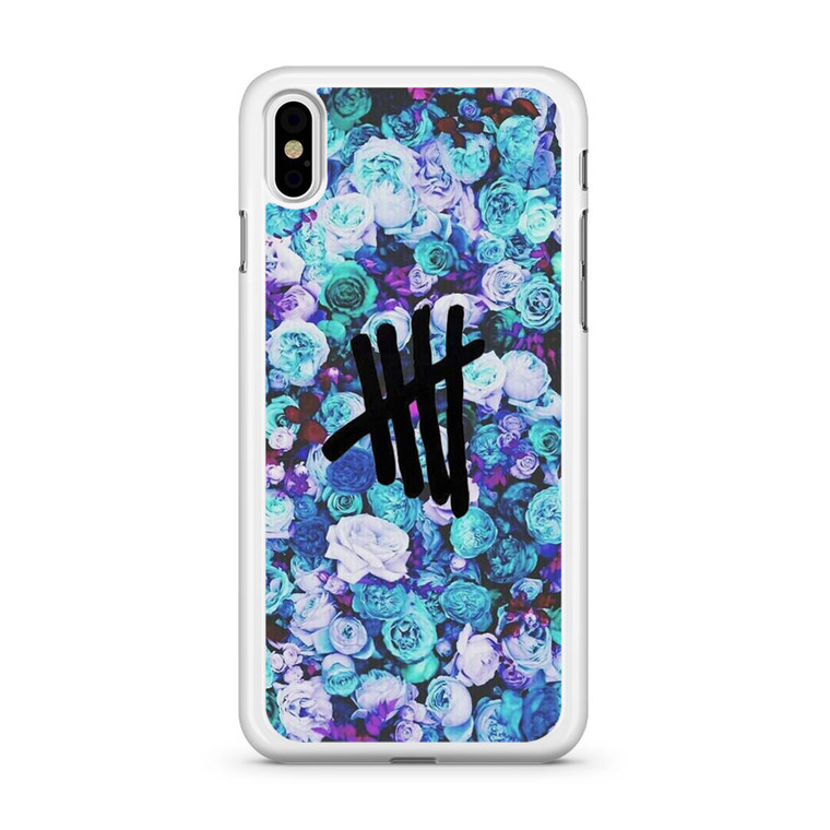 5SOS Logo Natural Flower iPhone XS Max Case