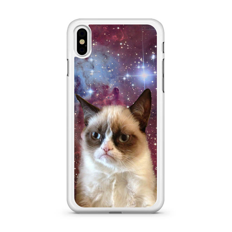 Galaxy Grumpy Cat iPhone XS Max Case