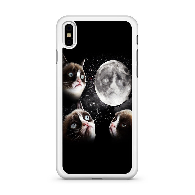 Grumpy Cat and The Moon iPhone XS Max Case