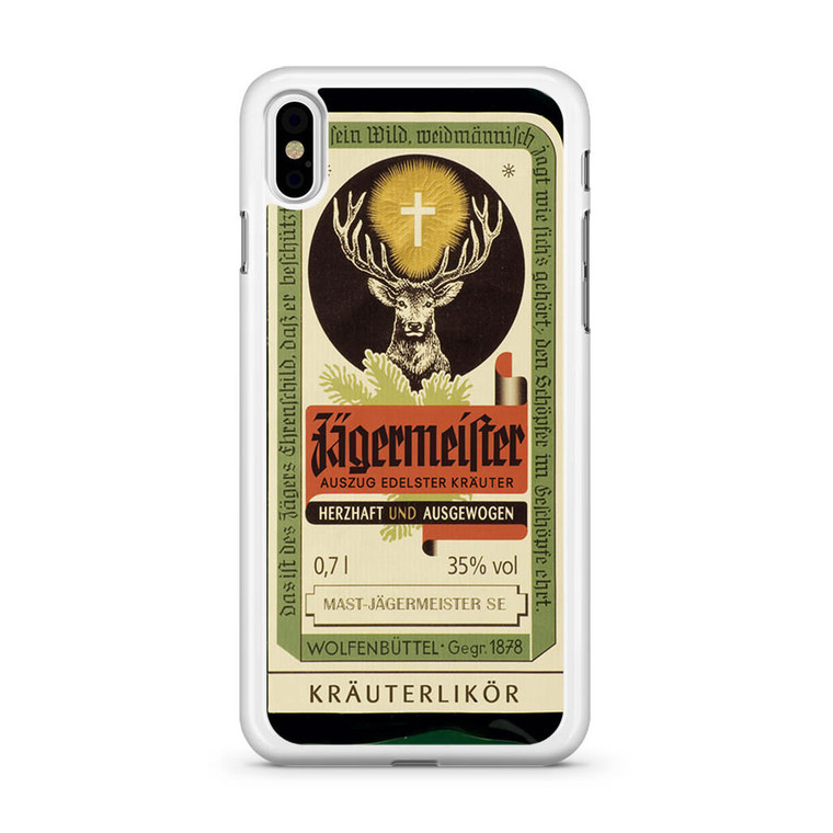 Jagermeister Retro Bottle iPhone XS Max Case