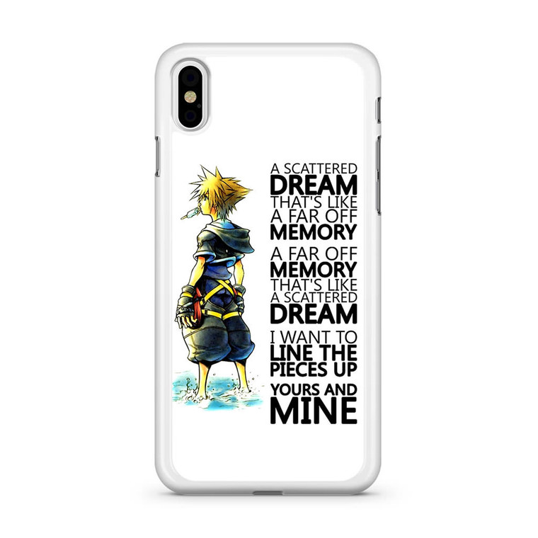 Kingdom Hearts Quotes iPhone XS Max Case