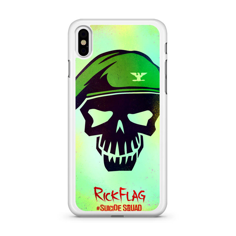 Movie Suicide Squad Rick Flag Logo iPhone XS Max Case