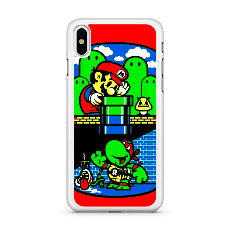 Super Mario Bros Help TMNT iPhone XS Max Case