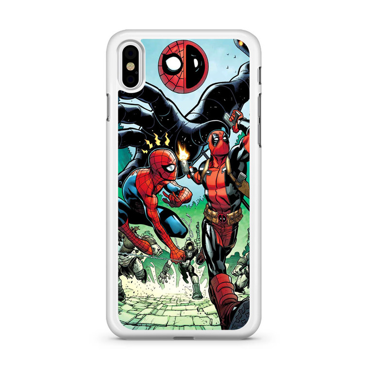 Spiderman Deadpool Comics iPhone XS Max Case
