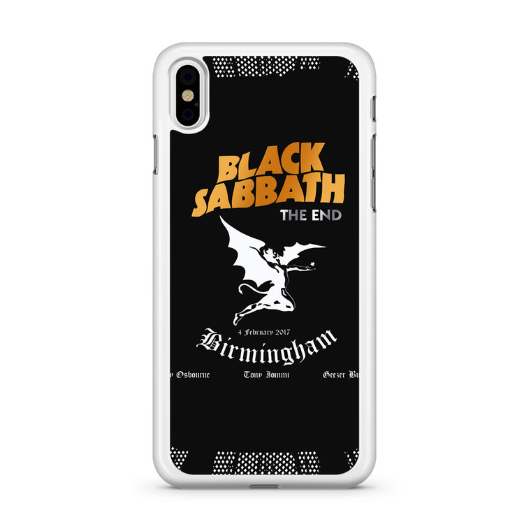 Black Sabbath The End Live Birmingham iPhone XS Max Case