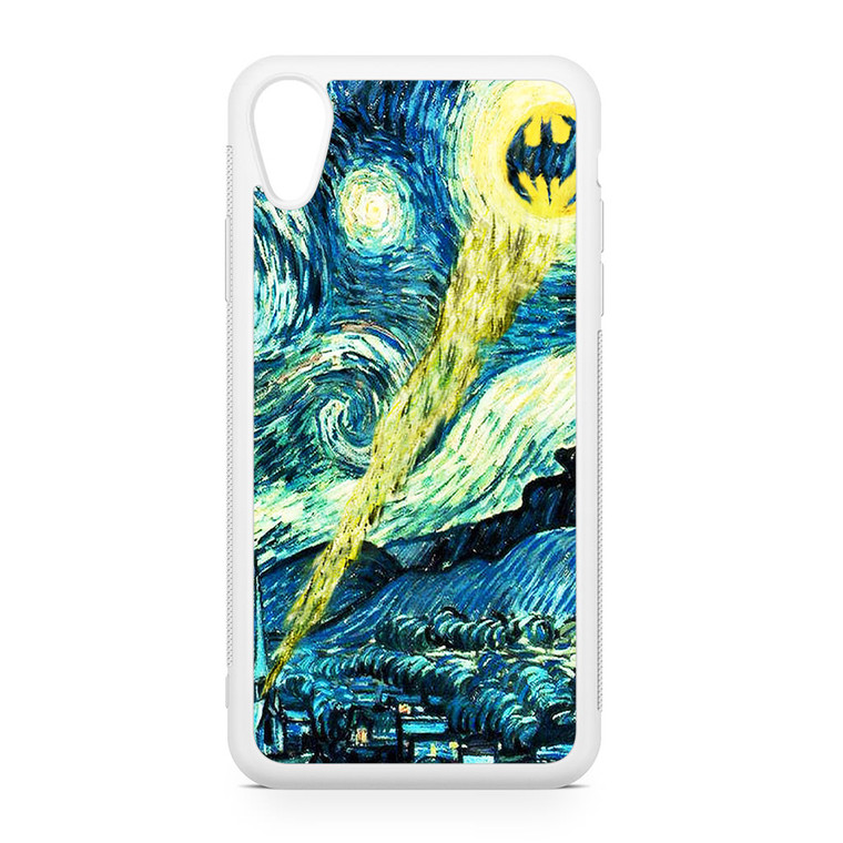 Batman Logo Starry Night iPhone XR Case