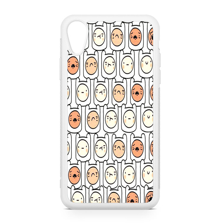 Adventure Time Finn's Face Pattern iPhone XR Case