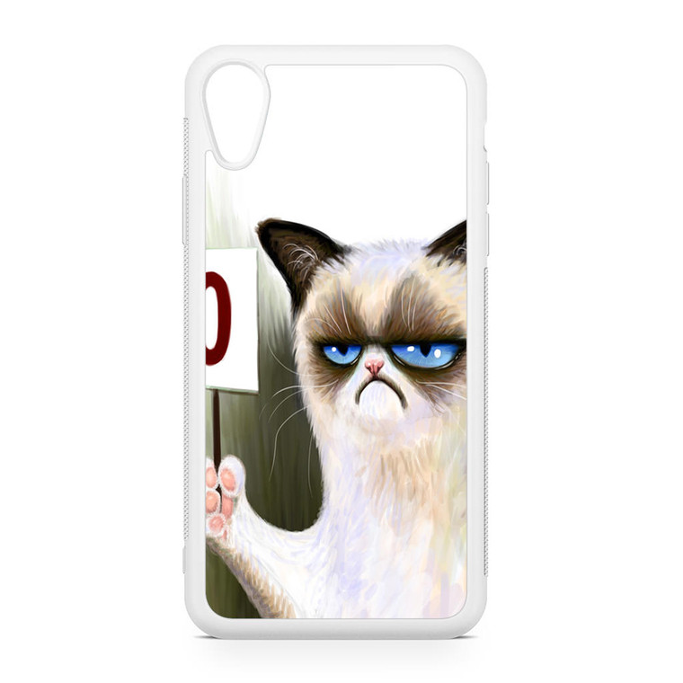Angry cat grumpy iPhone XR Case