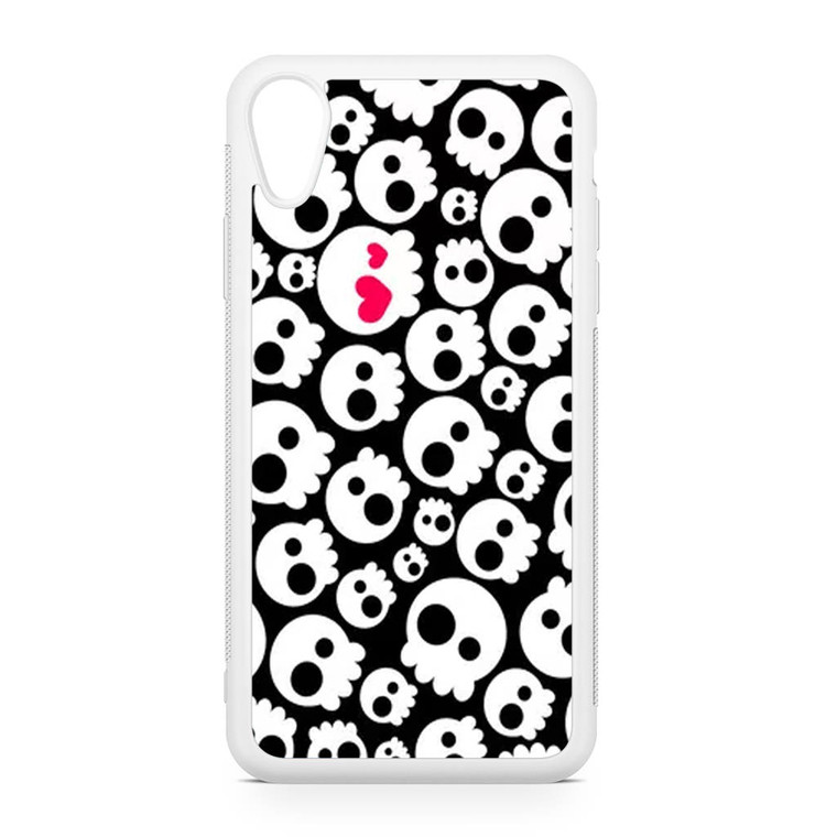 Funny Skull Pattern iPhone XR Case