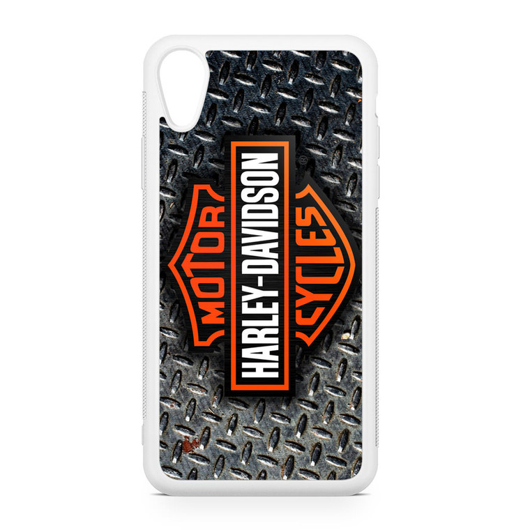 Harley Davidson Logo Diamond Plate iPhone XR Case