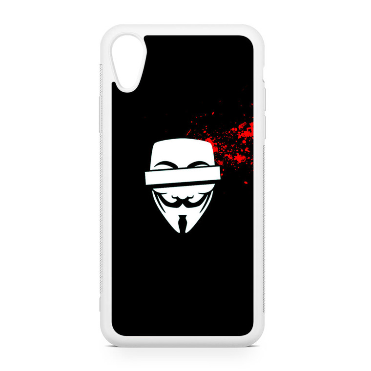 Anonymous Blood Splashes iPhone XR Case