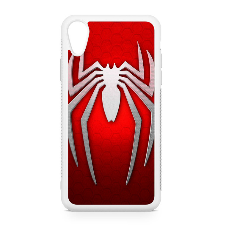 Spiderman Logo Red White iPhone XR Case
