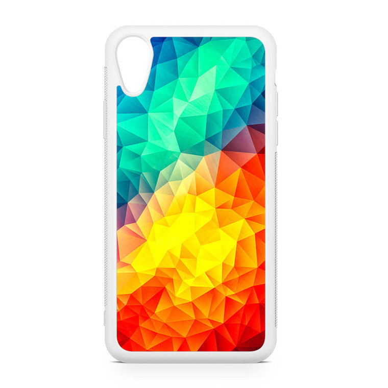 Abstract Multi Color Cubizm Painting iPhone XR Case