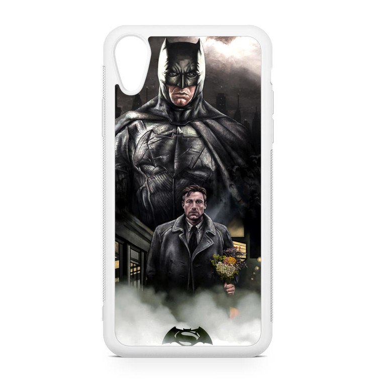 Ben Affleck Batman Art iPhone XR Case