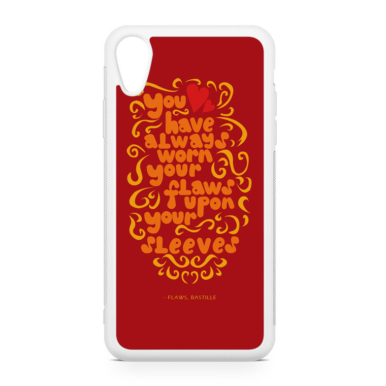 Bastille Lyrics Flaws1 iPhone XR Case