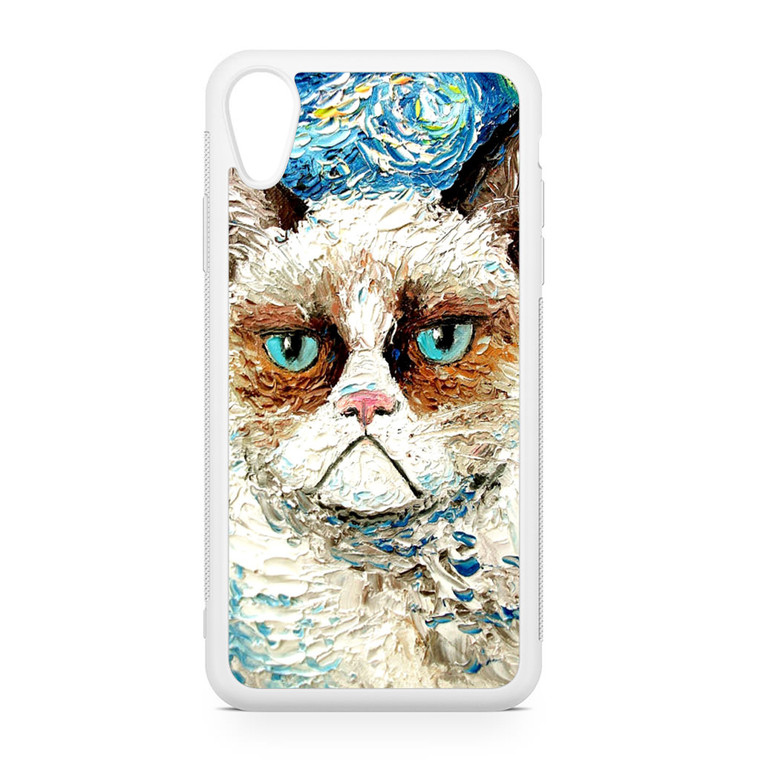 Starry Night Grumpy Cat iPhone XR Case